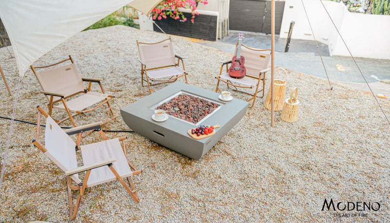 Modeno Florence Fire Table - Cream White