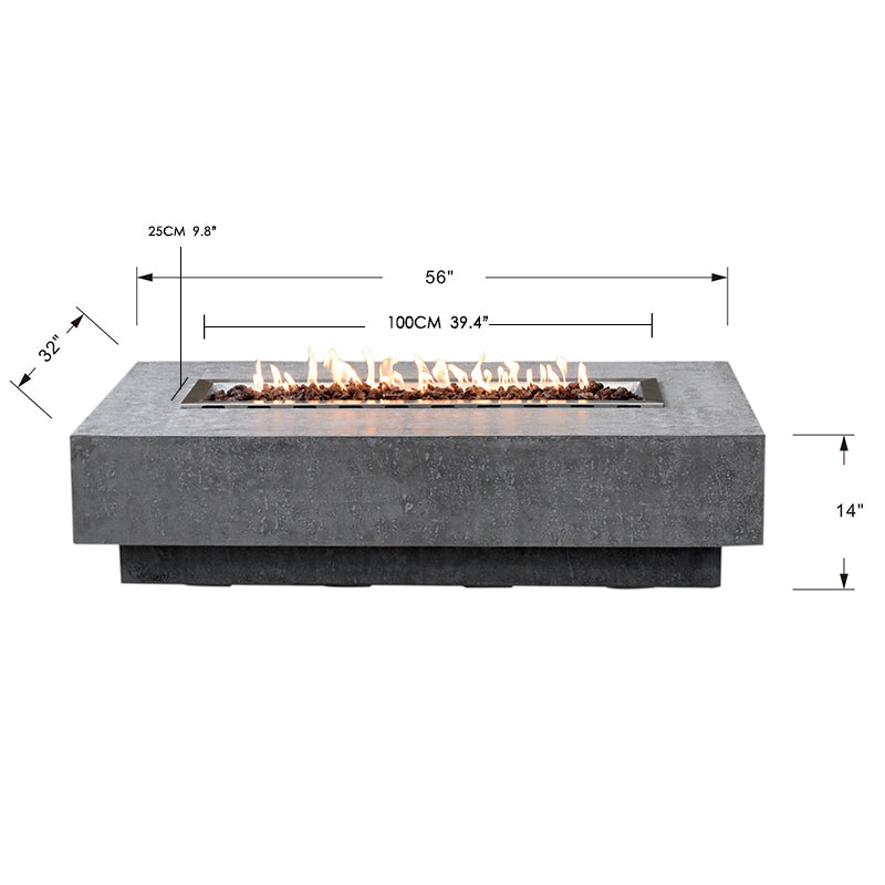 Elementi Hampton Fire Table