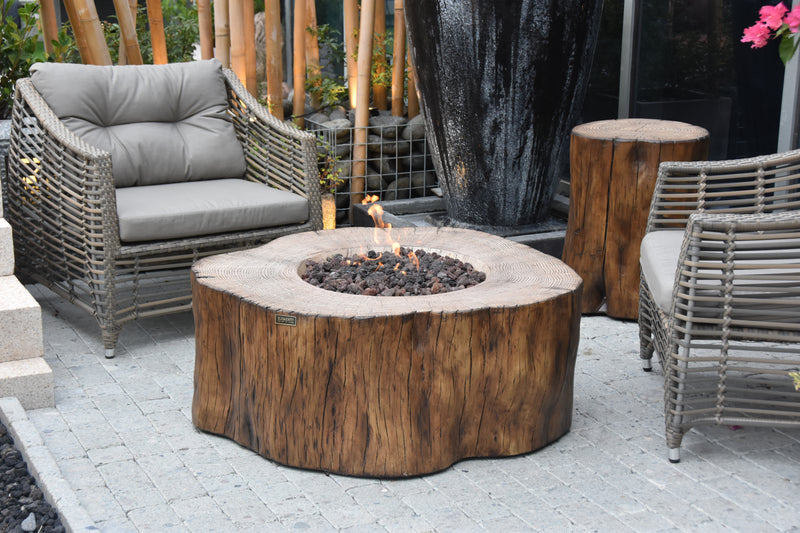 Elementi Manchester Fire Table - Redwood