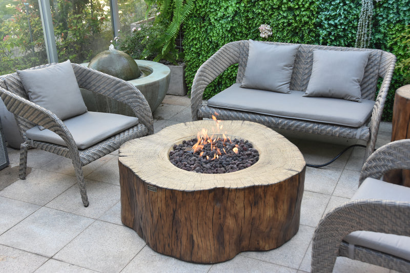 Elementi Manchester Fire Table - Redwood