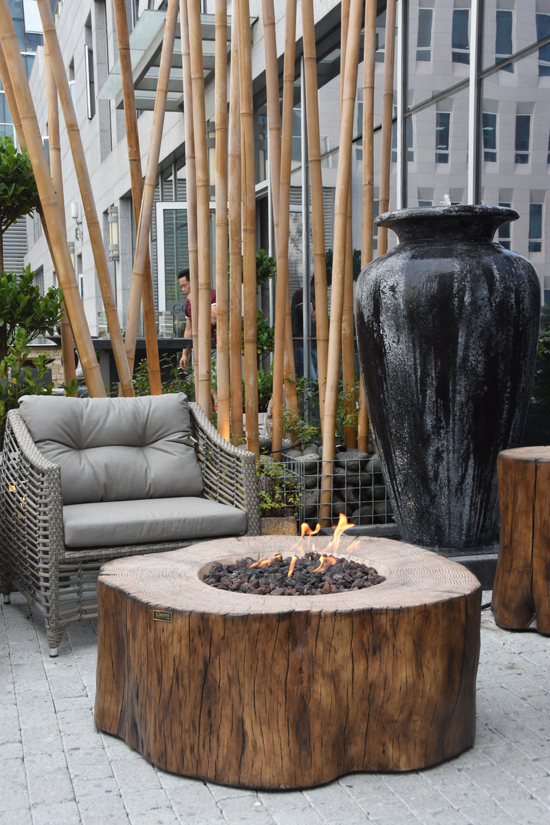 Elementi Manchester Fire Table - Redwood