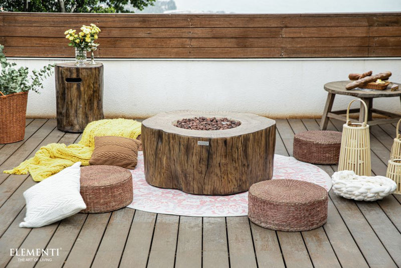 Elementi Manchester Fire Table - Redwood