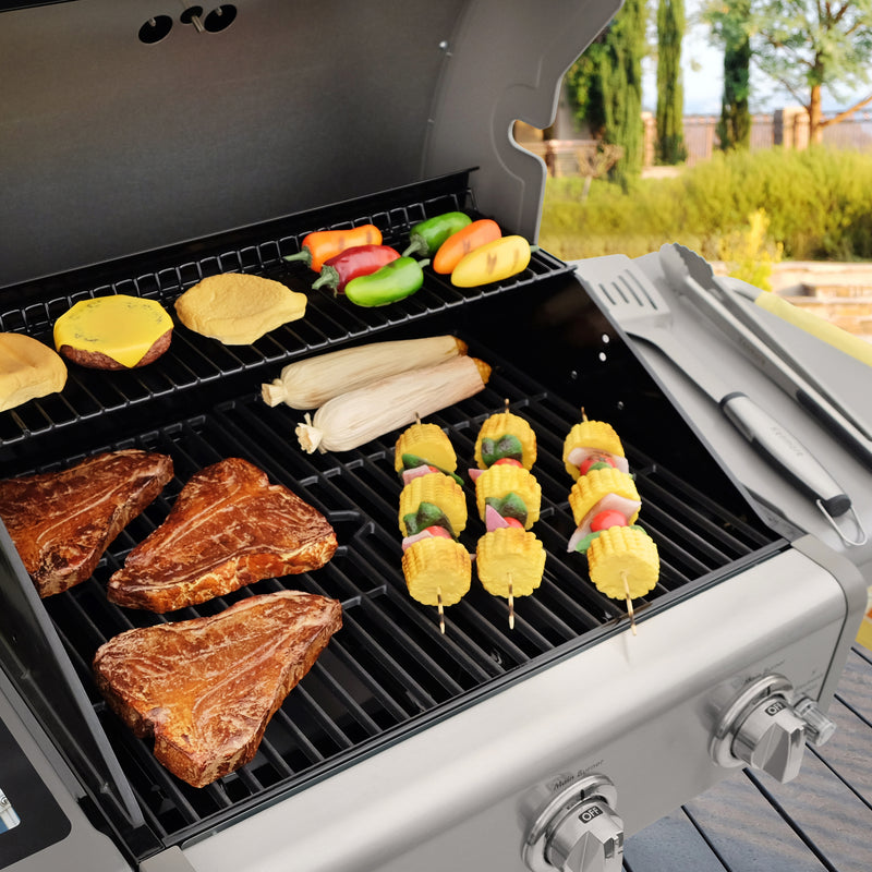 Kenmore 3 Burner Pedestal Gas Grill - Red