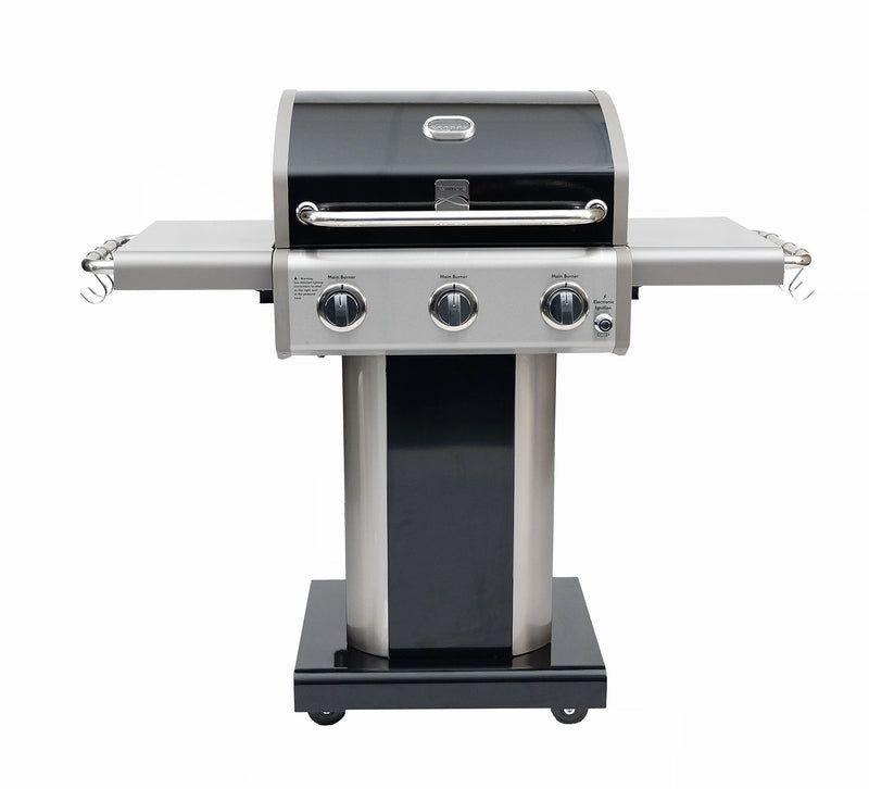 Kenmore 3 Burner Pedestal Gas Grill - Black