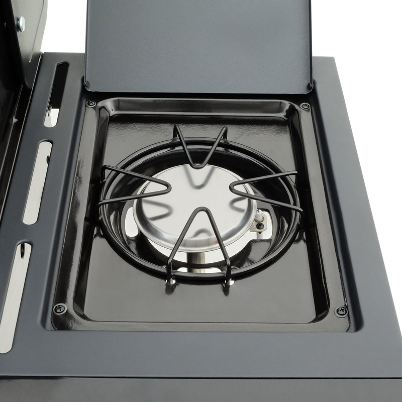 Kenmore 4 Burner Gas Grill Plus Side Burner - All Black