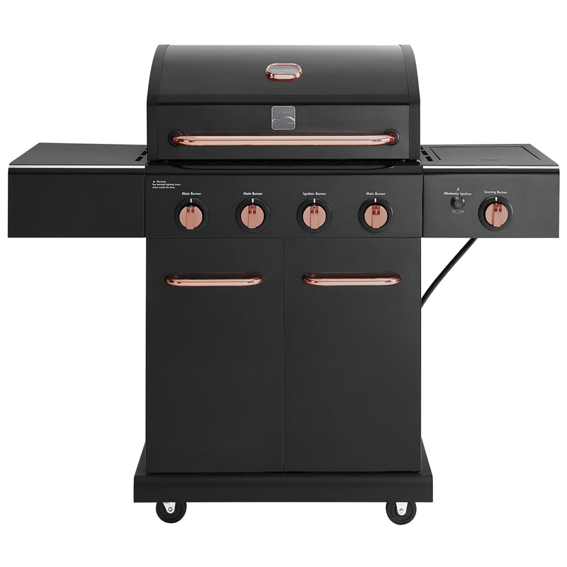 Kenmore 4 Burner Gas Grill Plus Side Searing Burner - Black/Copper