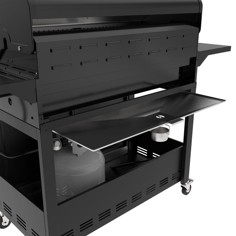 Kenmore 6 Burner XL Gas Grill Plus Side Burner - All Black