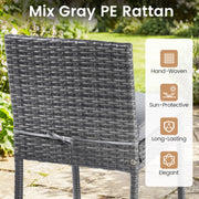 Costway - Patio Acacia Wood Dining Set for Home-Grey