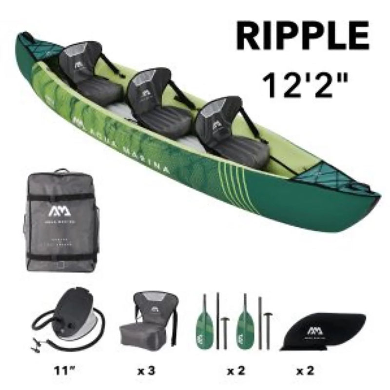 Aqua Marina RIPPLE 370 Recreational Canoe-3 person