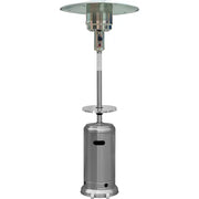 Hiland Outdoor Patio Heater with Table 48000 BTU Propane Stainless Steel