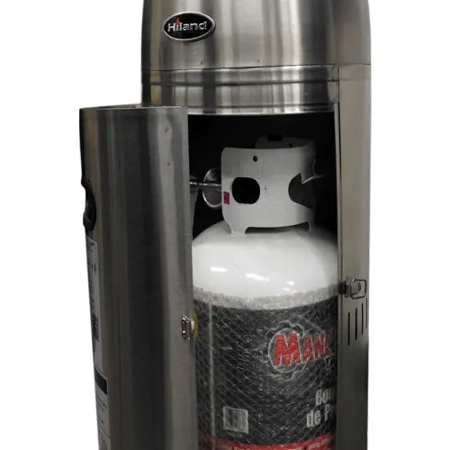 Hiland® Outdoor Patio Heater with Table, 48000 BTU, Propane, Stainless Steel — WBB3232328