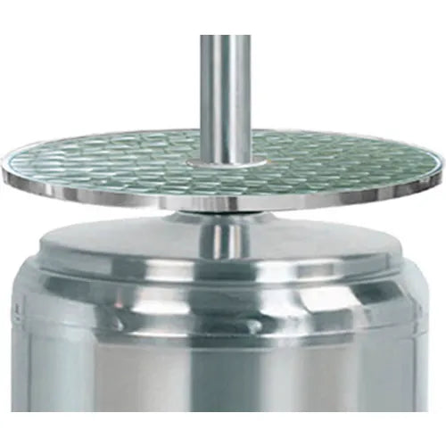 Hiland® Outdoor Patio Heater with Table, 48000 BTU, Propane, Stainless Steel — WBB3232328