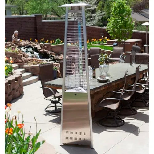 Hiland® Commercial Glass Tube Patio Heater, 42000 BTU, Propane, Stainless Steel — WBB3232342