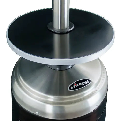 Hiland® Outdoor Two Toned Patio Heater, 48000 BTU, Propane, Stainless Steel/Black — WBB3232350