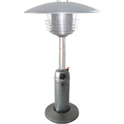 Hiland Table Top Patio Heater 11000 BTU Propane Hammered Silver