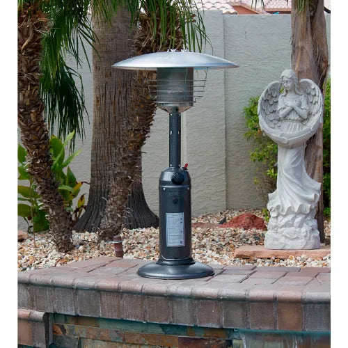 Hiland® Table Top Patio Heater, 11000 BTU, Propane, Hammered Silver — WBB3232353