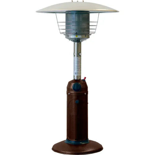 Hiland Table Top Patio Heater 11000 BTU Propane Hammered Bronze
