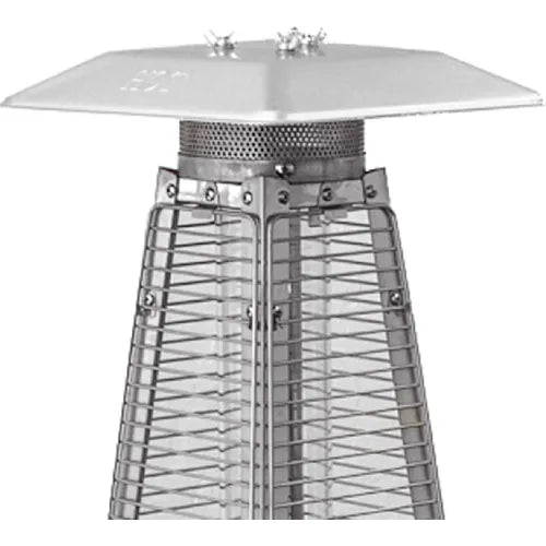 Hiland® Glass Tube Table Top Patio Heater, 9500 BTU, Propane, Hammered Bronze — WBB3232296