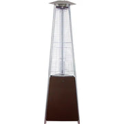 Hiland Commercial Natural Gas Glass Tube Heater 38000 BTU Hammered Bronze