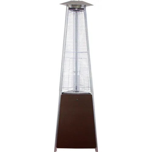 Hiland Commercial Natural Gas Glass Tube Heater 38000 BTU Hammered Bronze