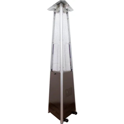 Hiland® Commercial Natural Gas Glass Tube Heater, 38000 BTU, Hammered Bronze — WBB3232315