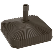 Outsunny - Patio Umbrella Base Umbrella Stand, Heavy Duty Outdoor Umbrella Stand Base 17.7" L x 17.7" W x 11.8" H Brown