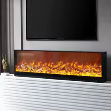 Smart Wall-Mounted Recessed Home Electric Fireplace Ultra-Thin Electric Fireplace 150W Home Decor 1000mm