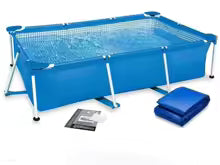 Intex 28272 Large Above Ground Swimming Pool for Adults Outdoor Gardens
