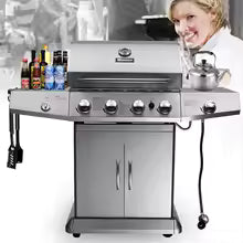 Stainless Steel Barbecue Grill Gas Stove Camping Roast Picnic Tools Garden Grills Accessories Commercial Outdoor Meat Barbecue Oven