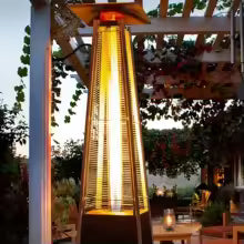 Outdoor Pyramid Gas Flame Heater Outdoor Activity Standard Flame Patio Heater Outdoor Furniture