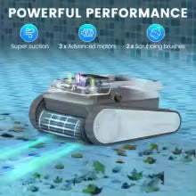 Cordless Swimming Pool Robot Automatic Climbing Wall Robotic Smart Underwater Pool Robot Cleaner