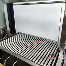 Thickened Large Outdoor BBQ Grill, Villa Courtyard BBQ Stand, American BBQ, Large Gathering Meat Roasting Furnace