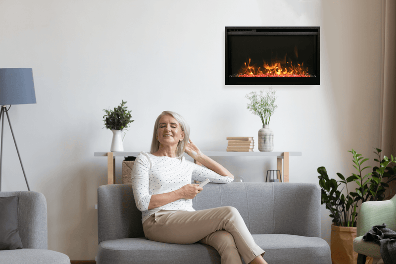 Amantii Traditional Xtraslim Smart Electric Fireplace 26"