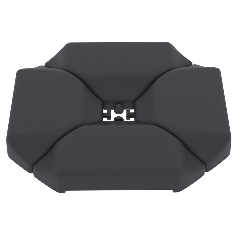 Outsunny - 4PCs Cantilever Umbrella Base Weights for Offset Banana Parasol, HDPE Water or Sand Filled Patio Umbrella Weights