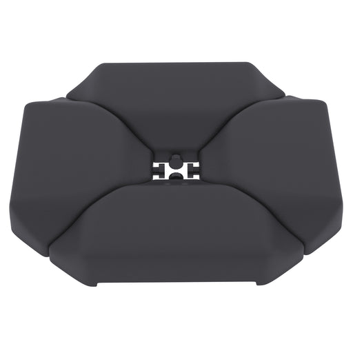 Outsunny - 4PCs Cantilever Umbrella Base Weights for Offset Banana Parasol, HDPE Water or Sand Filled Patio Umbrella Weights