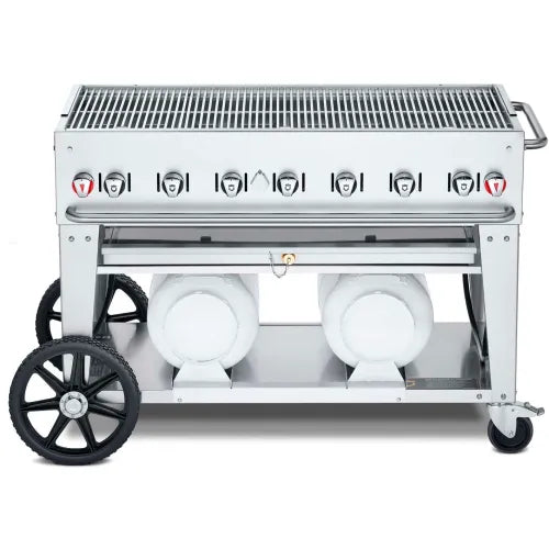 Crown Verity Club Series Grill 48 inch with 2 Horizontal Tanks