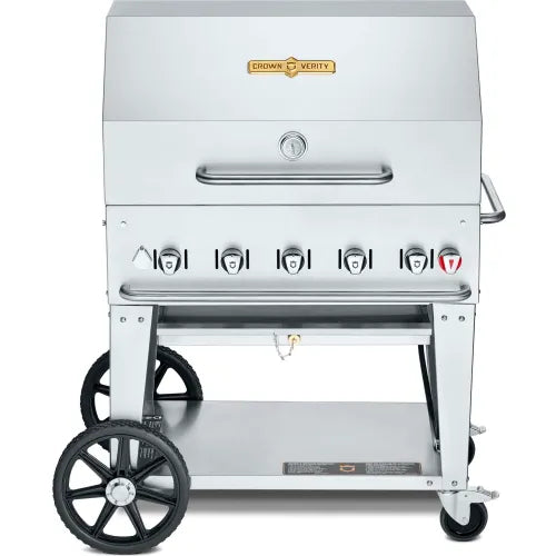 Crown Verity Mobile Outdoor Grill 36 inch Roll Dome Package Propane