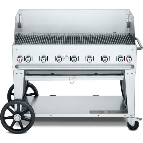 Crown Verity Mobile Outdoor Grill 48 inch Windguard Package Propane
