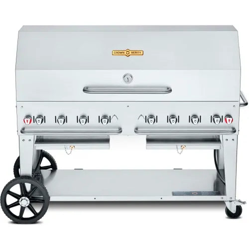 Crown Verity Mobile Outdoor Grill 60 inch Single Roll Dome Package Propane
