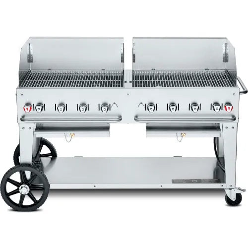 Crown Verity Mobile Outdoor Grill 60 inch Windguard Package Bulk Propane