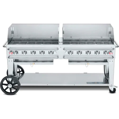 Crown Verity Rental Mobile Grill 72 inch Windguard Package LP SI-BULK