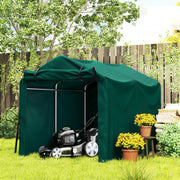 Outdoor Storage Shed, UV Resistant Bike Tent with Roll-up Zipper Door, Portable Shed for Bike, Motorcycle, Dark Green