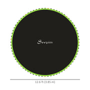 Soozier Trampoline Replacement Mat, Fits 14' Trampoline w/ 80 V-Hooks & 5.5" Springs (Spring & Frame not Included), Green