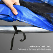 Soozier 12FT Trampoline Spring Cover, Trampoline Pad Replacement, Waterproof and Tear-Resistant, Blue