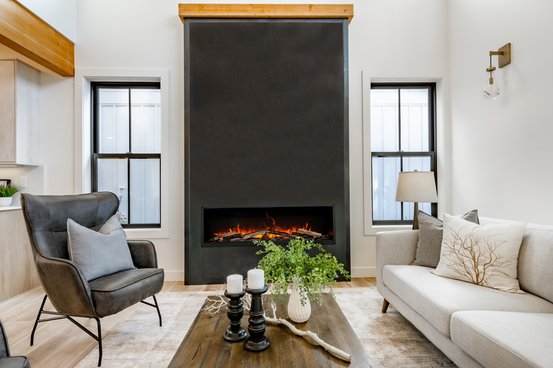 Amantii Symmetry Xtra Tall Bespoke 100" Electric Fireplace
