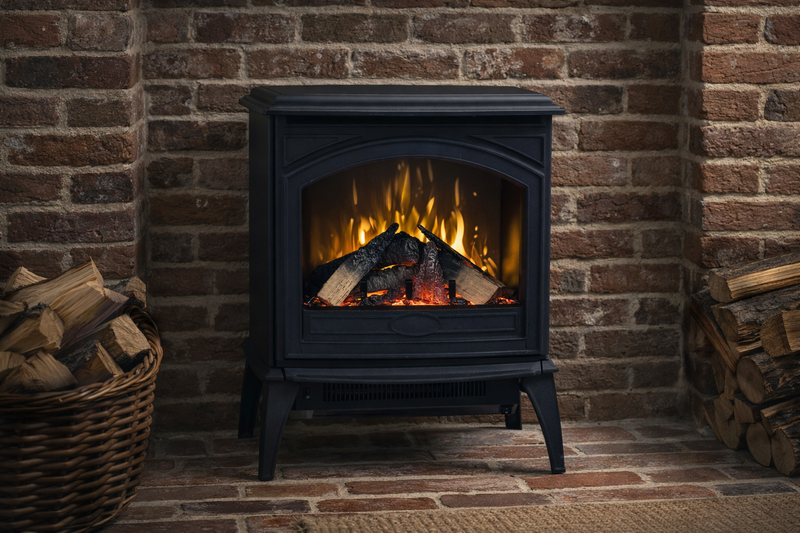 Amantii CastIron 70 cm Freestanding Electric Fireplace E-70HO