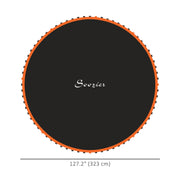 Soozier Trampoline Mat Replacement with Spring Pull Tool and 72 V-Hooks, Fits 12ft Trampoline, Using 5.5" Springs, Orange