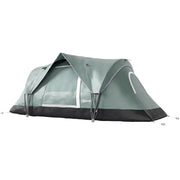 Outsunny - 5 Person Family Tent, Outdoor Camping Tent with Lighting Hook, Carrying Bag for Camping, Hiking and Travelling, Green