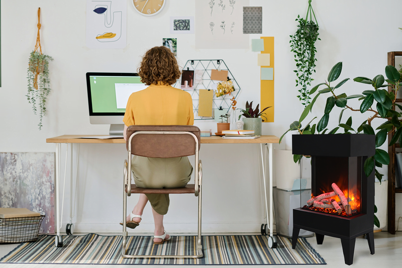 Amantii "THE CUBE" - Lumina Smart Freestand Electric Fireplace