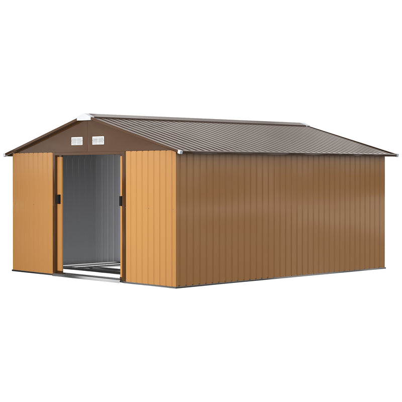 Garden Storage Shed - Yellow